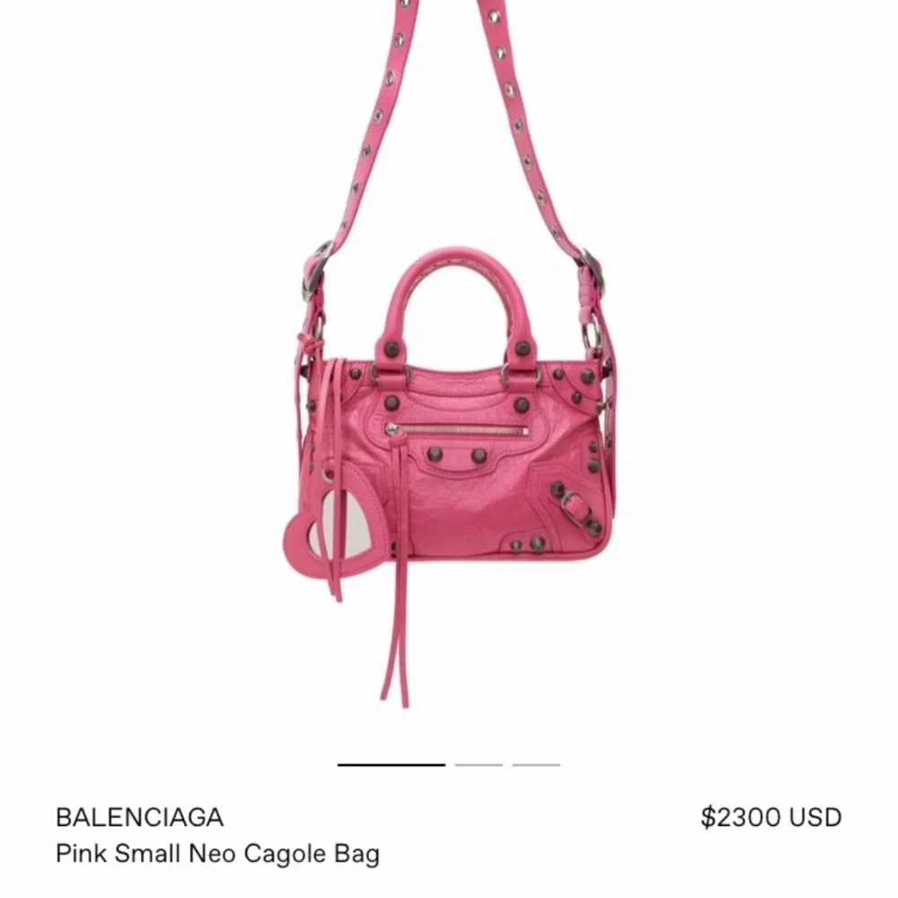Balenciaga pink small cagole neo purse - Picture 1 of 3